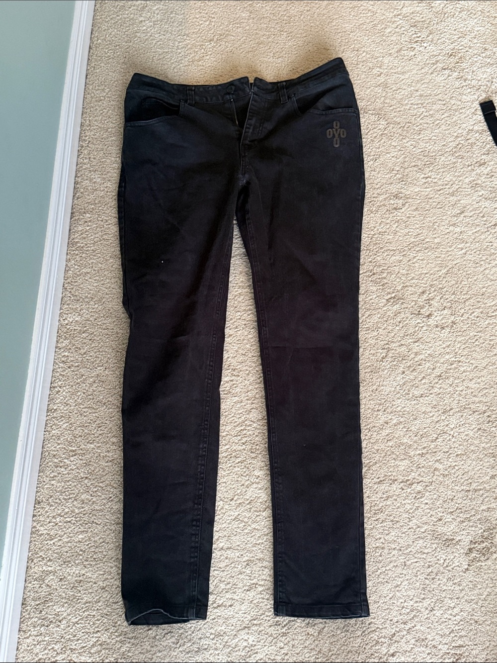Slim Straight Men's Jeans - Black